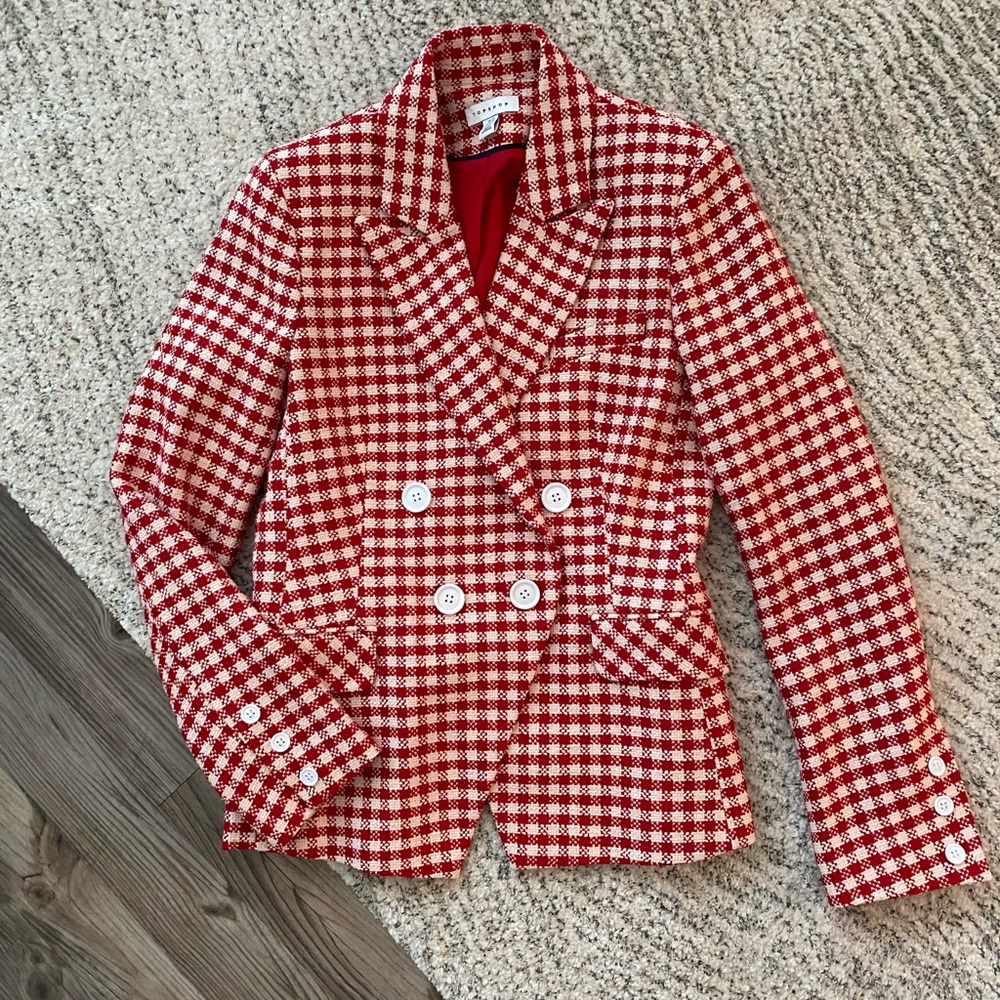 Topshop Double-Breasted Blazer